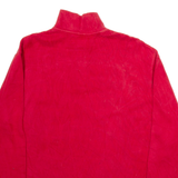 POLO RALPH LAUREN Mens Jumper Red 1/4 Zip Tight Knit L