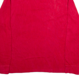 POLO RALPH LAUREN Mens Jumper Red 1/4 Zip Tight Knit L