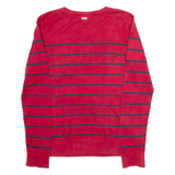 NAUTICA Womens Jumper Red Striped Tight Knit M