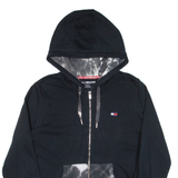 TOMMY HILFIGER Womens Black Hoodie Full Zip XL