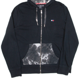 TOMMY HILFIGER Womens Black Hoodie Full Zip XL