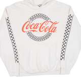 COCA COLA Womens White Hoodie M