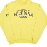 HANES University Of Michigan Mens Yellow Hoodie USA M