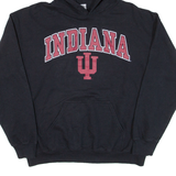 GILDAN Indiana Womens Black Hoodie USA M