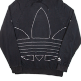 ADIDAS Mens Black Hoodie S