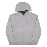 NAUTICA Mens Grey Hoodie Full Zip L