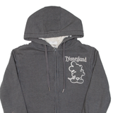 DISNEY Mickey Mouse Womens Grey Hoodie Full Zip S
