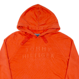 TOMMY HILFIGER Womens Orange Hoodie M
