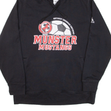 ADIDAS Munster Mustangs Soccer Mens Black Hoodie USA XL