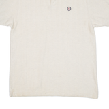 CHAPS RALPH LAUREN Mens Polo Shirt Beige Striped L