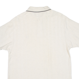 CHAPS RALPH LAUREN Mens Polo Shirt Beige Striped L