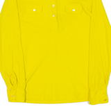 Womens Polo Shirt Yellow Long Sleeve S