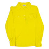 Womens Polo Shirt Yellow Long Sleeve S