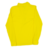 Womens Polo Shirt Yellow Long Sleeve S
