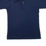 Mens Polo Shirt Blue M