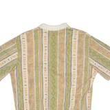 BON WORTH Womens Polo Shirt Green Striped L