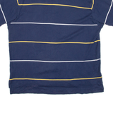 NAUTICA Mens Polo Shirt Blue Striped L
