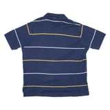 NAUTICA Mens Polo Shirt Blue Striped L