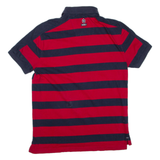 NAUTICA Mens Polo Shirt Red Striped L