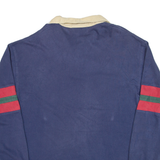 DISNEY Tiger Mens Polo Shirt Blue Long Sleeve M