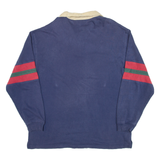 DISNEY Tiger Mens Polo Shirt Blue Long Sleeve M