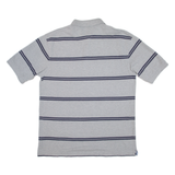 TOMMY HILFIGER Mens Polo Shirt Grey Striped XL