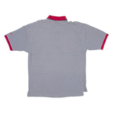 TOMMY HILFIGER Golf Mens Polo Shirt Blue Striped L