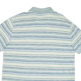 NAUTICA Mens Polo Shirt Green Striped XL