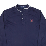 POLO RALPH LAUREN Golf Mens Polo Shirt Blue Long Sleeve L