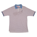 MICKEY INC Mickey Mouse Mens Polo Shirt Red Striped XL
