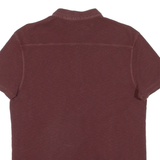 ALL SAINTS Mens Polo Shirt Maroon M
