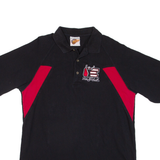 WINNERS CIRCLE Mens Polo Shirt Black L