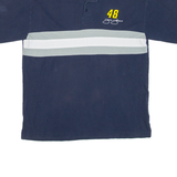 WINNERS CIRCLE Mens Polo Shirt Blue L