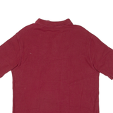 CARHARTT Mens Polo Shirt Maroon L