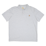 CARHARTT Tall Mens Polo Shirt Grey XL