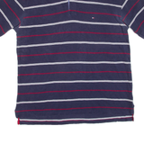 TOMMY HILFIGER Mens Polo Shirt Blue Striped XL