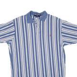 POLO SPORT RALPH LAUREN Mens Polo Shirt Blue Striped L