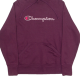 CHAMPION Mens Maroon Hoodie L