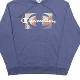 CHAMPION Mens Blue Hoodie L