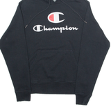 CHAMPION Mens Black Hoodie S