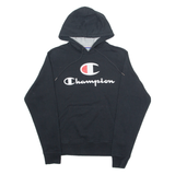 CHAMPION Mens Black Hoodie S