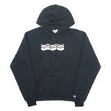 CHAMPION Mens Black Hoodie M