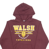 CHAMPION Walsh University Cavaliers Mens Maroon Hoodie USA S