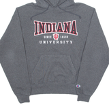 CHAMPION Indiana University Mens Grey Hoodie USA S