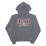 CHAMPION Indiana University Mens Grey Hoodie USA S