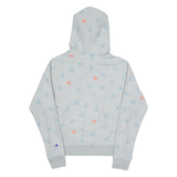 CHAMPION REVERSE WEAVE All Over Print Mens Grey Hoodie S
