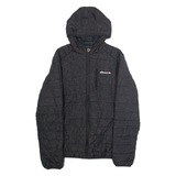 ELLESSE Mens Puffer Jacket Black Hooded L