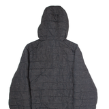 ELLESSE Mens Puffer Jacket Black Hooded L