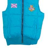 PUFFA Womens Puffer Gilet Blue Nylon UK 12