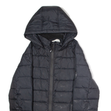 DIESEL Womens Puffer Jacket Black Hooded M